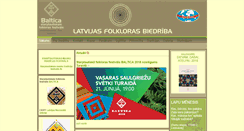 Desktop Screenshot of folklorasbiedriba.lv
